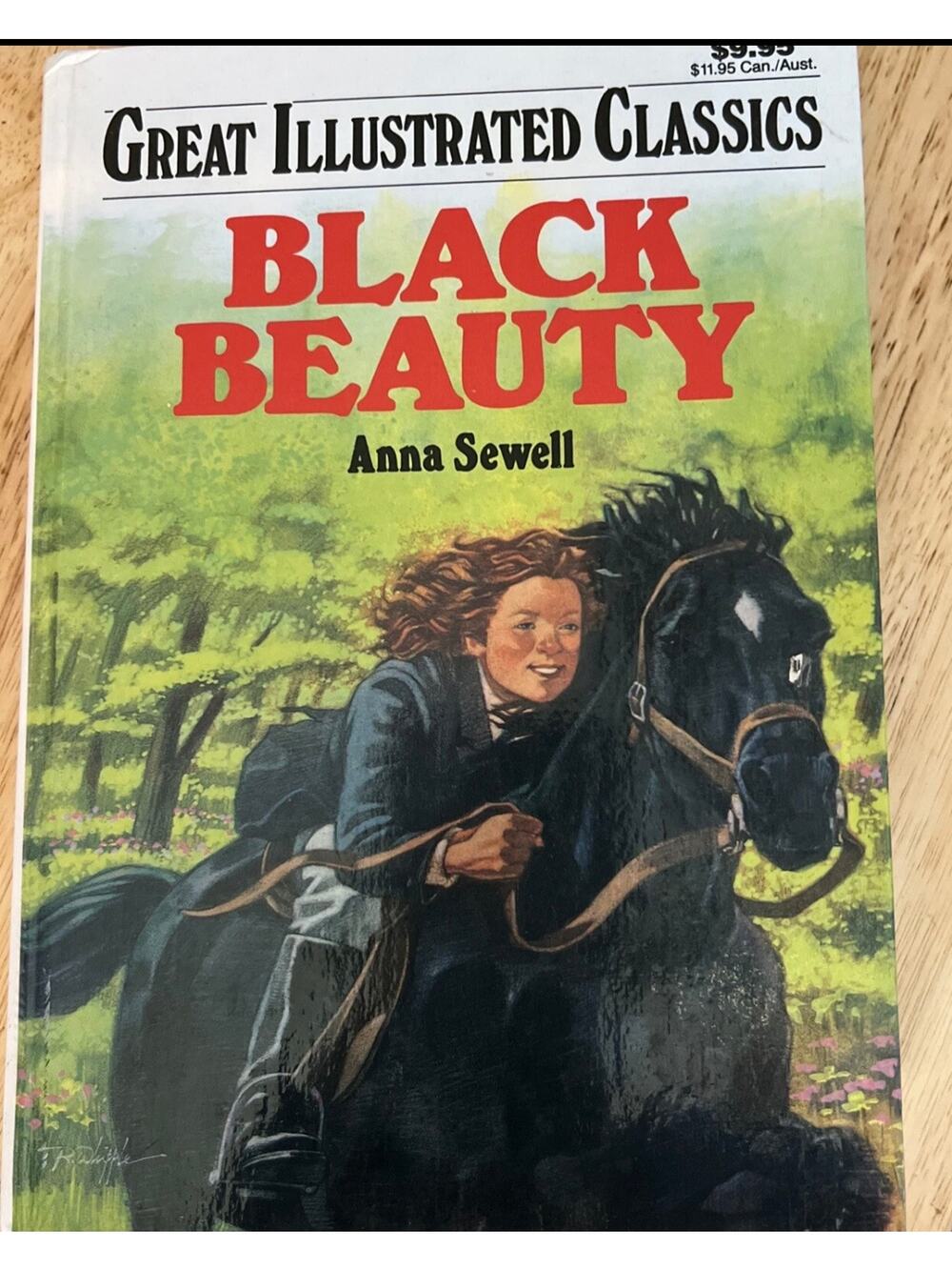 VINTAGE 1989 Playmore "Black Beauty" Great Ill. Classics for children - VG